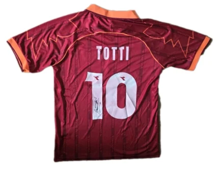 FRANCESCO TOTTI Hand Signed Authentic As Roma 99/00 Shirt